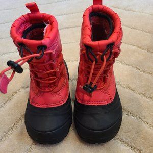 The North Face Alpenglow IV Toddler Girl Snow Boots Size 11 Pink Black Waterproo